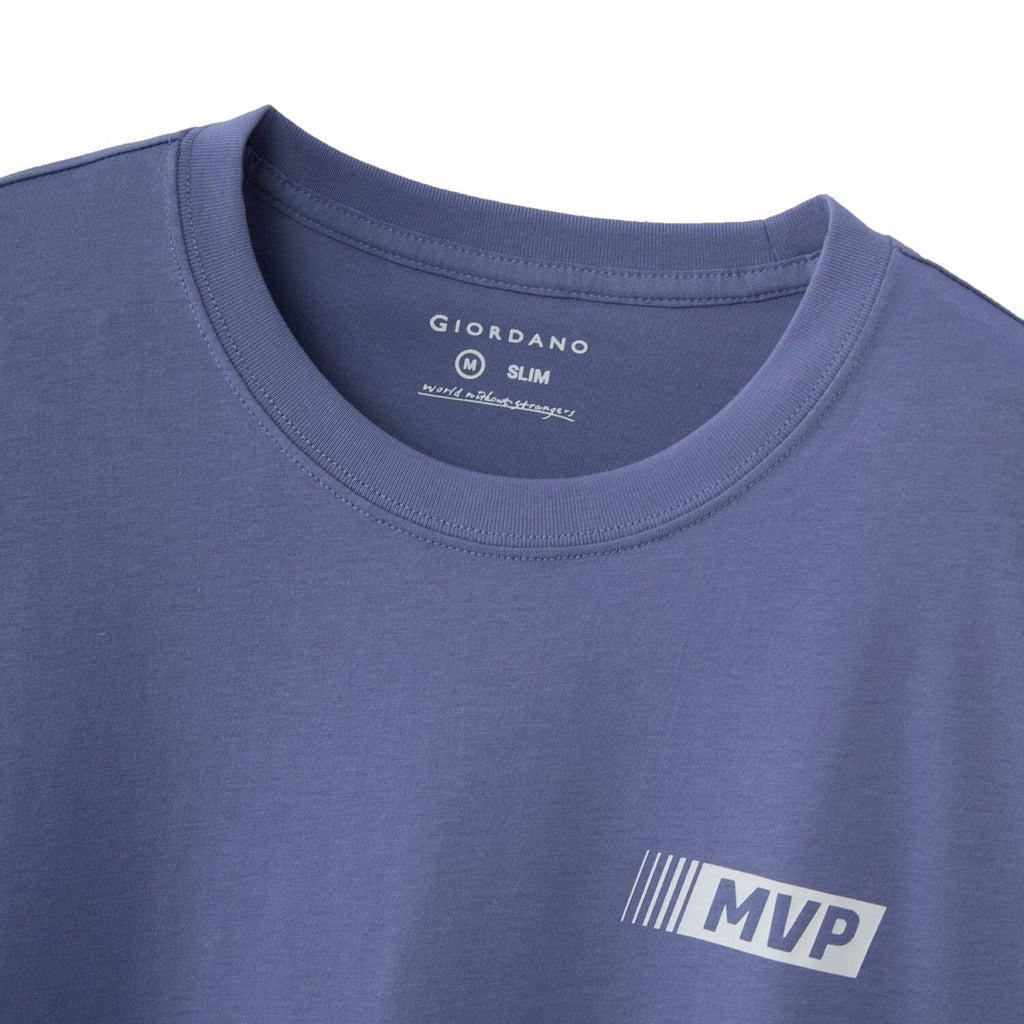 Men's Slim Fit Cotton Jersey Message Print Tee S - Shop Giordano