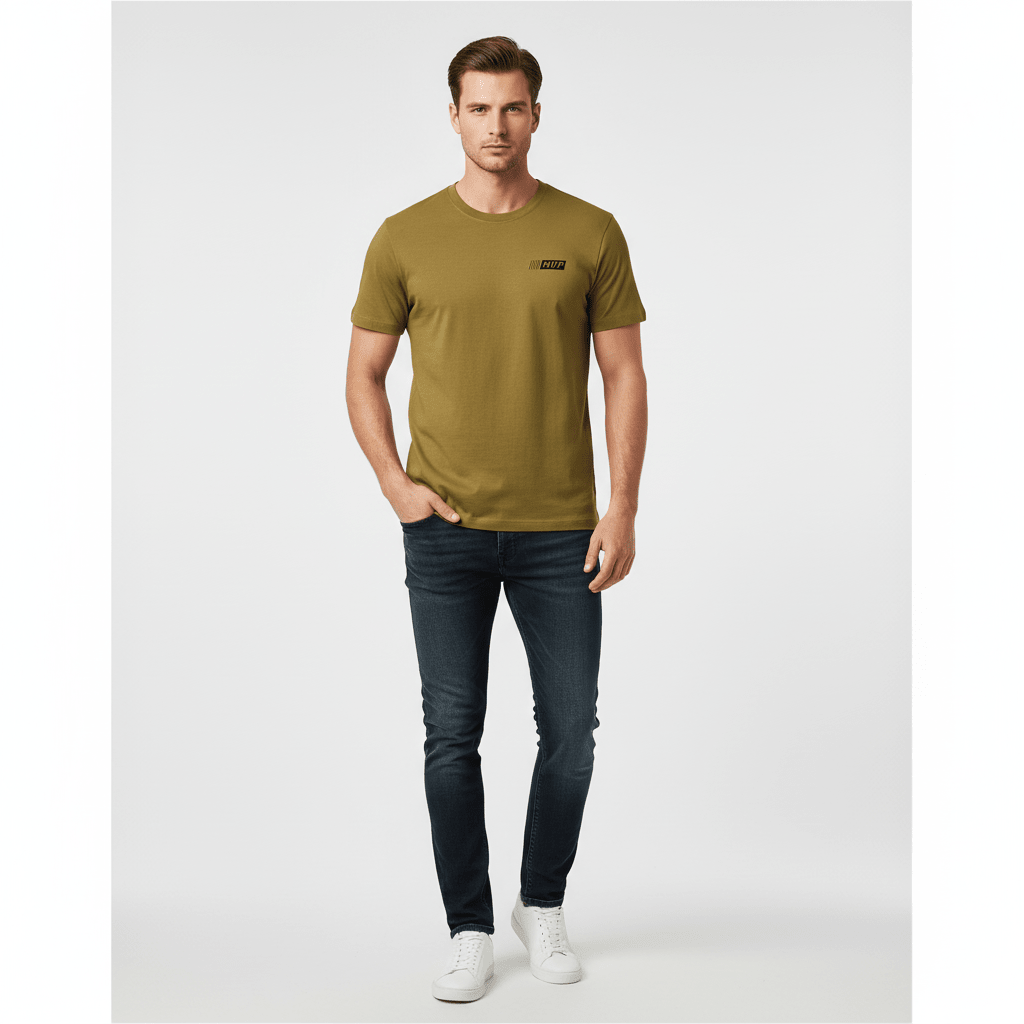 Giordano Men's Slim Fit Cotton Jersey Message Print Tee - first_variant_option_2 Premium Print Tee for Giordano