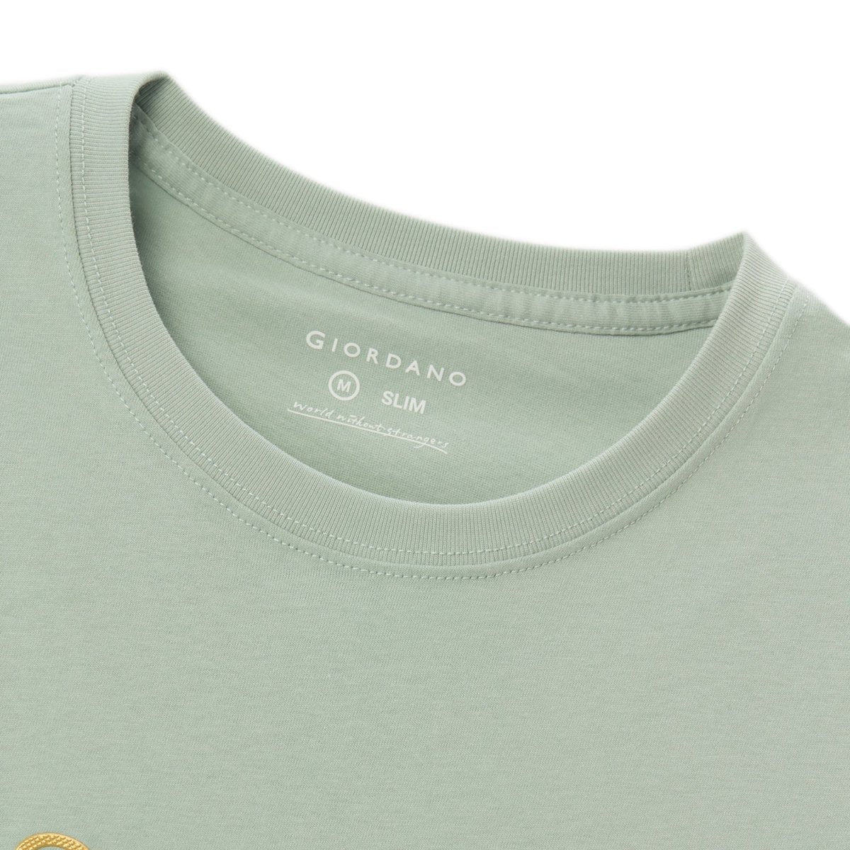Men's Slim Fit Cotton Jersey Signature Print Tee S - Shop Giordano