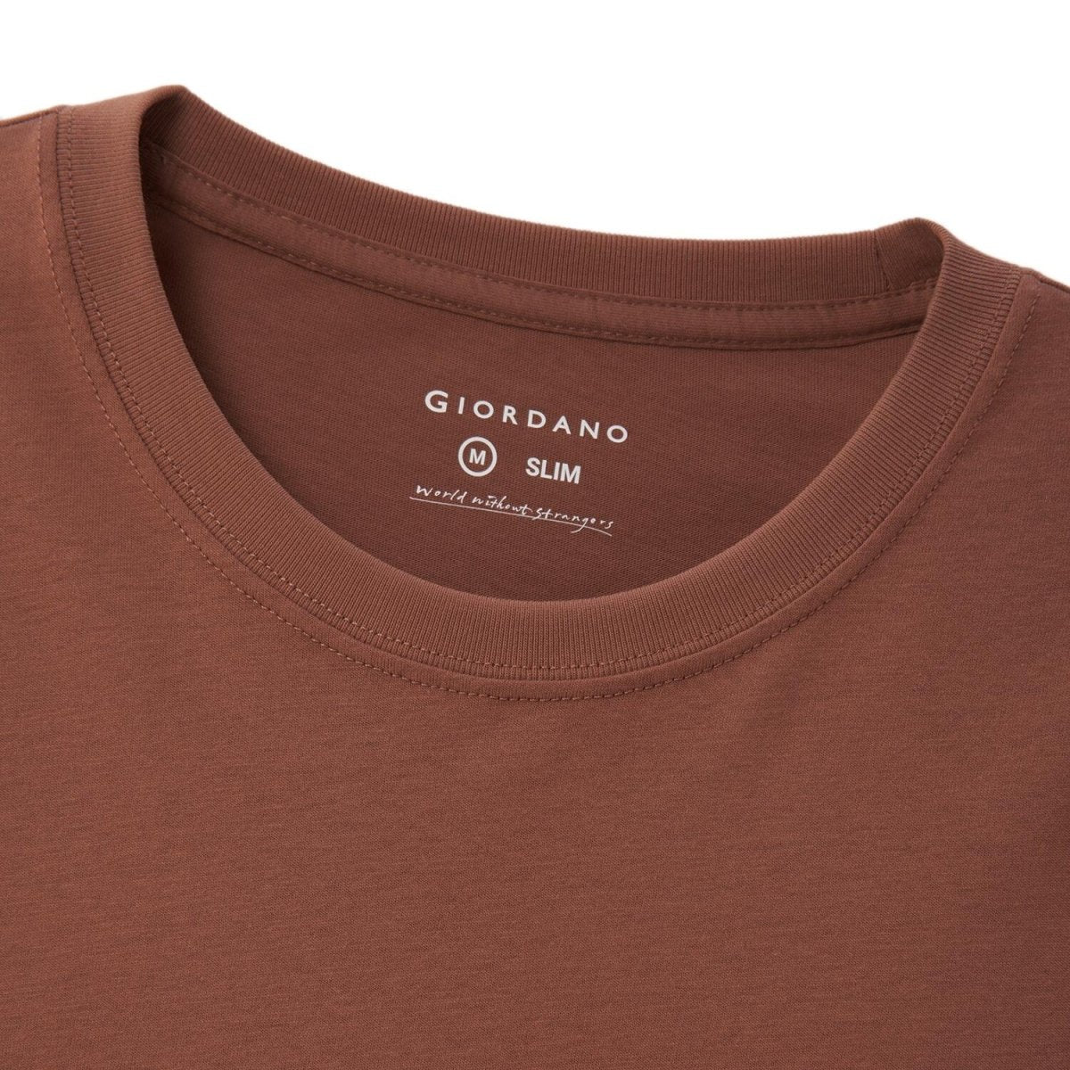 Men's Slim Fit Cotton Jersey Signature Print Tee S - Shop Giordano