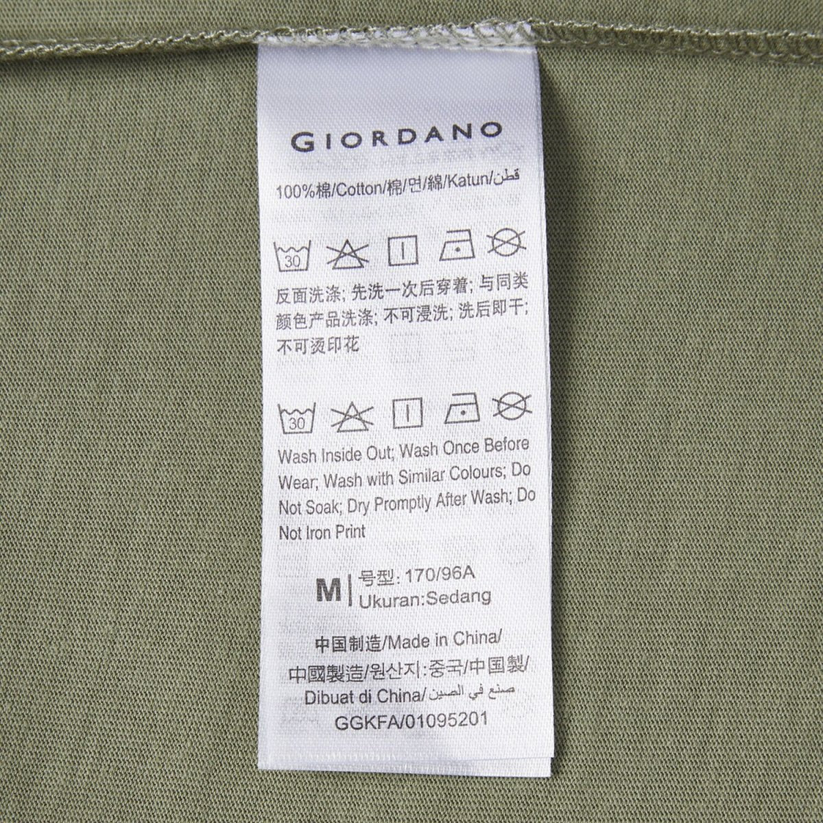 Men's Slim Fit Cotton Jersey Signature Print Tee - Giordano