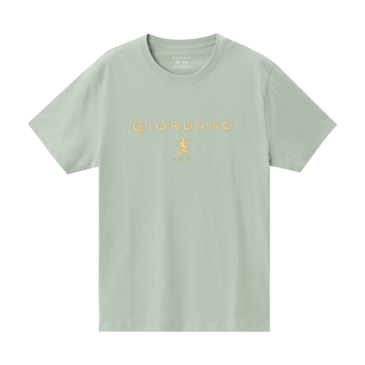 Men's Slim Fit Cotton Jersey Signature Print Tee - Giordano