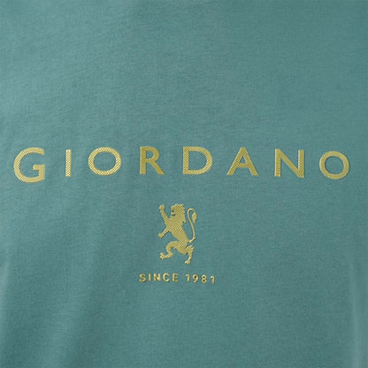 Men's Slim Fit Cotton Jersey Signature Print Tee - Giordano