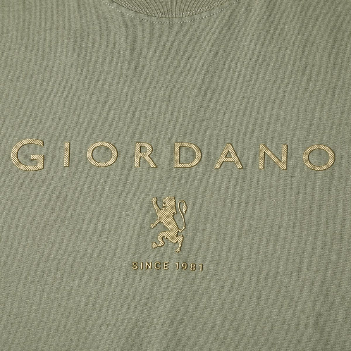 Men's Slim Fit Cotton Jersey Signature Print Tee S - Shop Giordano