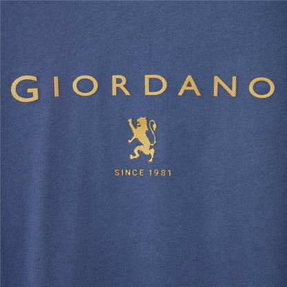 Men's Slim Fit Cotton Jersey Signature Print Tee - Giordano
