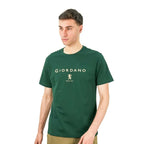 Giordano Men's Slim Fit Cotton Jersey Signature Print Tee - Premium Print Tee