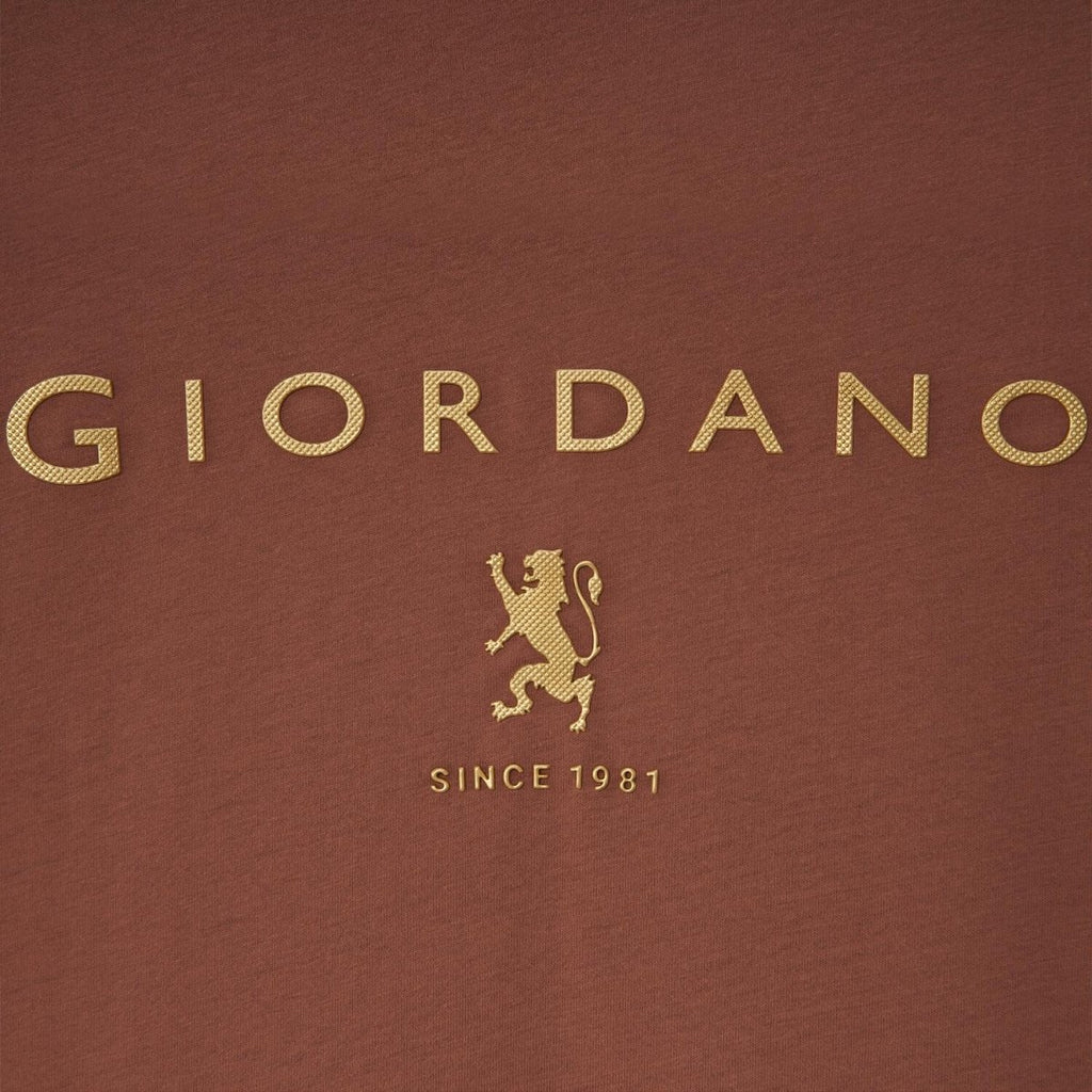 Men's Slim Fit Cotton Jersey Signature Print Tee S - Shop Giordano