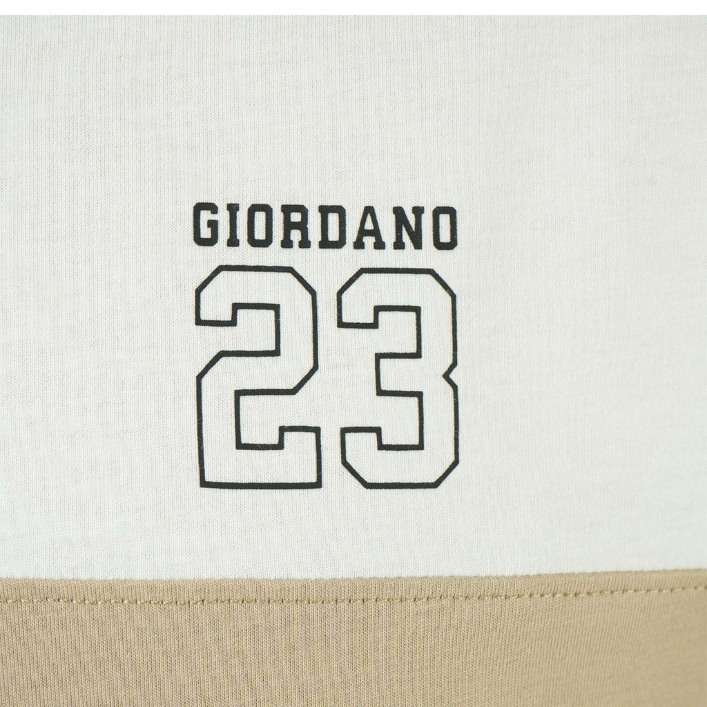 Giordano Men's Slim Fit Cotton Jersey Tee | Signature Print & Comfort - Premium Print Tee