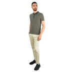 Giordano Men's Slim-Fit Cotton Lycra Bold Polo With Oval Print - Premium Polo