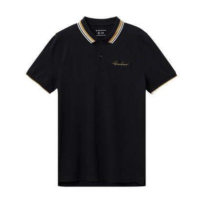 Men's Slim Fit Cotton Polo Shirt With Sailboat Embroidery - Giordano