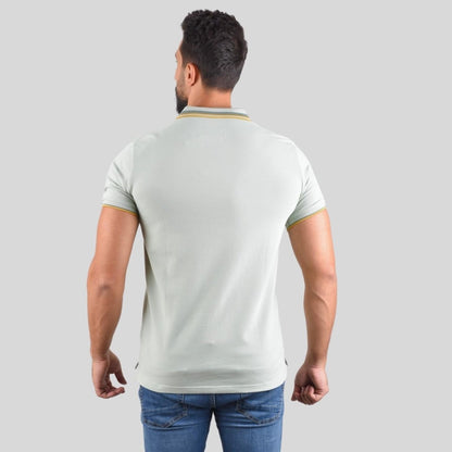 Men's Slim Fit Cotton Polo Shirt With Sailboat Embroidery - Giordano