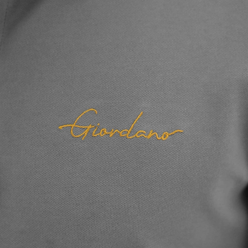 Men's Slim Fit Cotton Polo Shirt With Sailboat Embroidery XS - Shop Giordano