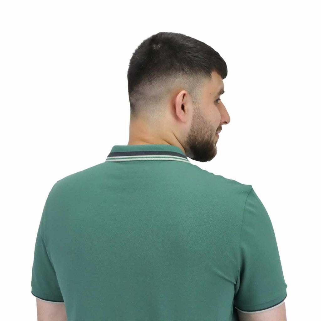 Men's Slim Fit Cotton Polo Shirt With Sailboat Embroidery XS - Shop Giordano