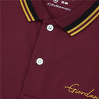 Men's Slim Fit Cotton Polo With Sailboat Embroidery XS - Shop Giordano