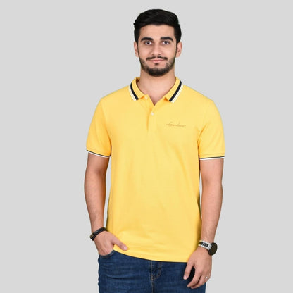 Men's Slim Fit Cotton Polo Shirt With Sailboat Embroidery - Giordano