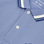 Men's Slim Fit Cotton Polo With Sailboat Embroidery XS - Shop Giordano