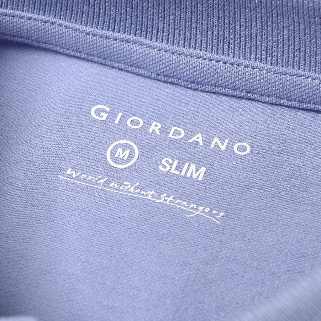 Men's Slim Fit Cotton Polo With Sailboat Embroidery XS - Shop Giordano