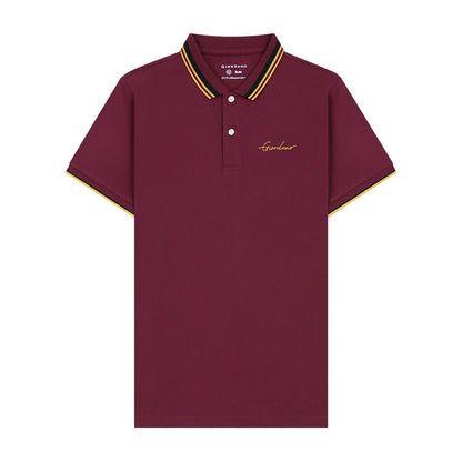 Men's Slim Fit Cotton Polo Shirt With Sailboat Embroidery - Giordano