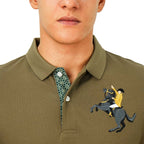 Men's Slim Fit Cotton Short Sleeve Napoleon Polo S - Shop Giordano