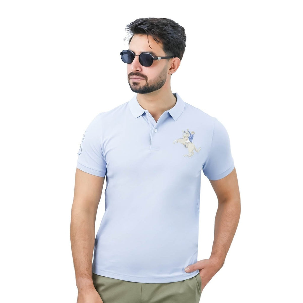 Men's Slim Fit Cotton Short Sleeve Napoleon Polo S - Shop Giordano