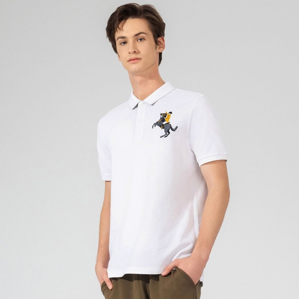 Men's Slim Fit Cotton Short Sleeve Napoleon Polo S - Shop Giordano