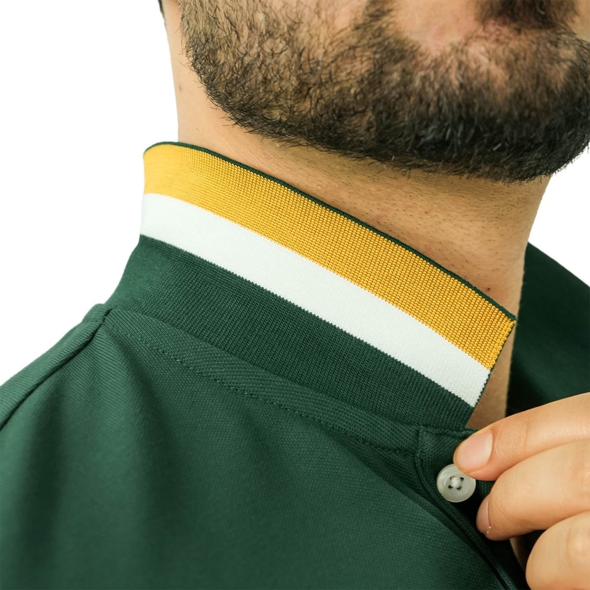 Men's Slim Fit Cotton Short Sleeve Napoleon Polo S - Shop Giordano