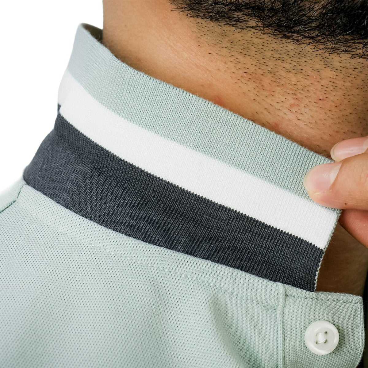 Men's Slim Fit Cotton Short Sleeve Napoleon Polo S - Shop Giordano