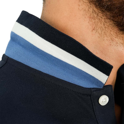 Men's Slim Fit Cotton Short Sleeve Napoleon Polo - Giordano