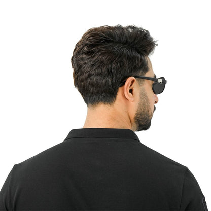 Men's Slim Fit Cotton Short Sleeve Napoleon Polo - Giordano