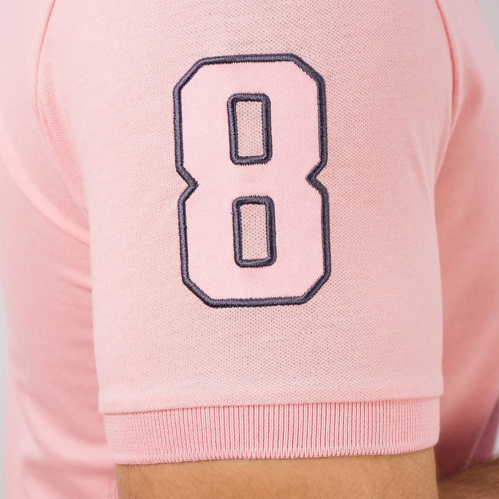 Men's Slim Fit Cotton Short Sleeve Napoleon Polo S - Shop Giordano