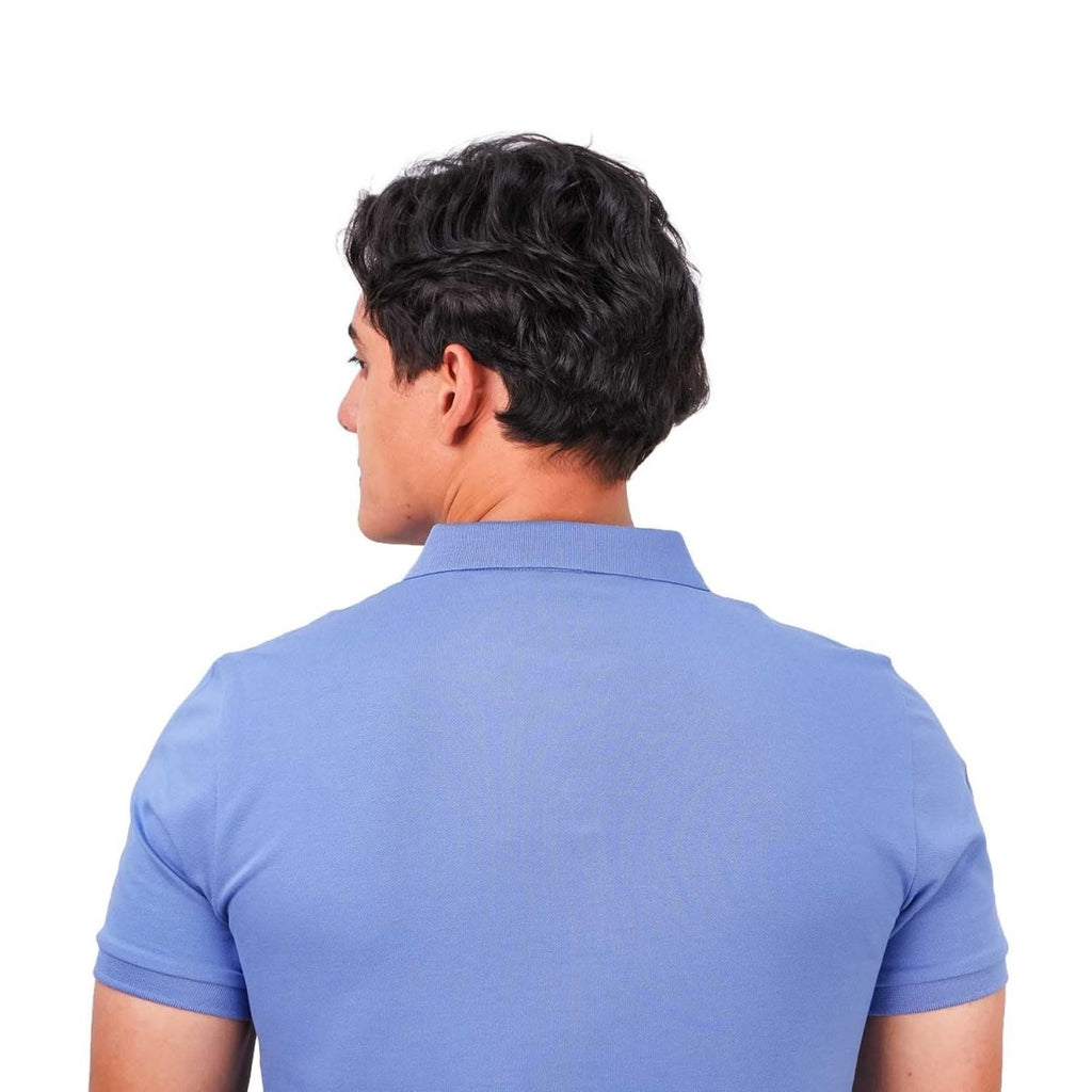 Men's Slim Fit Cotton Short Sleeve Napoleon Polo S - Shop Giordano