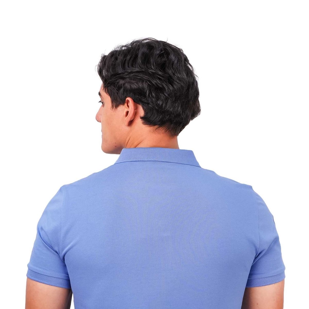 Men's Slim Fit Cotton Short Sleeve Napoleon Polo - Giordano