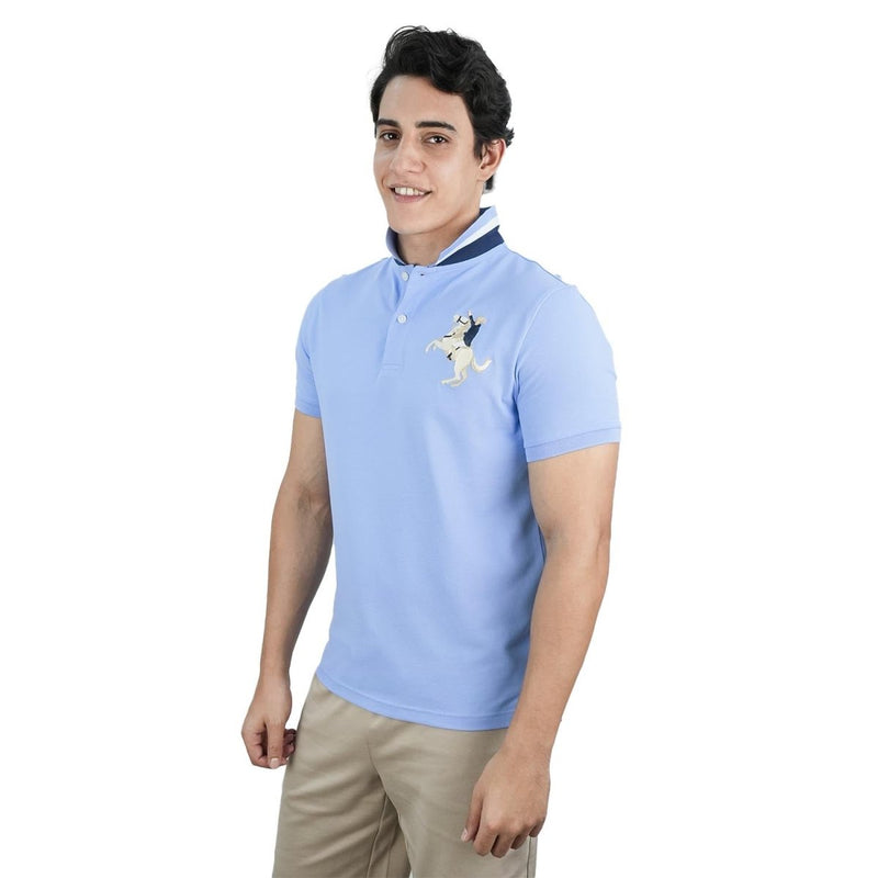 Men's Slim Fit Cotton Short Sleeve Napoleon Polo S - Shop Giordano