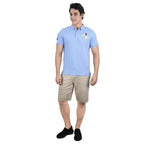 Men's Slim Fit Cotton Short Sleeve Napoleon Polo S - Shop Giordano