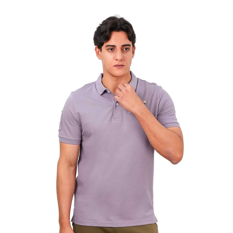 Men's Slim Fit Cotton Short Sleeve Napoleon Polo S - Shop Giordano