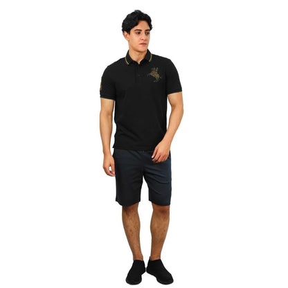 Men's Slim Fit Cotton Short Sleeve Napoleon Polo - Giordano