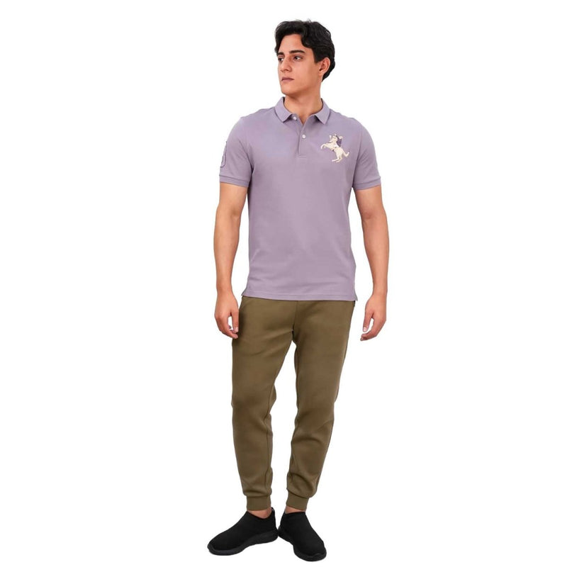 Men's Slim Fit Cotton Short Sleeve Napoleon Polo S - Shop Giordano