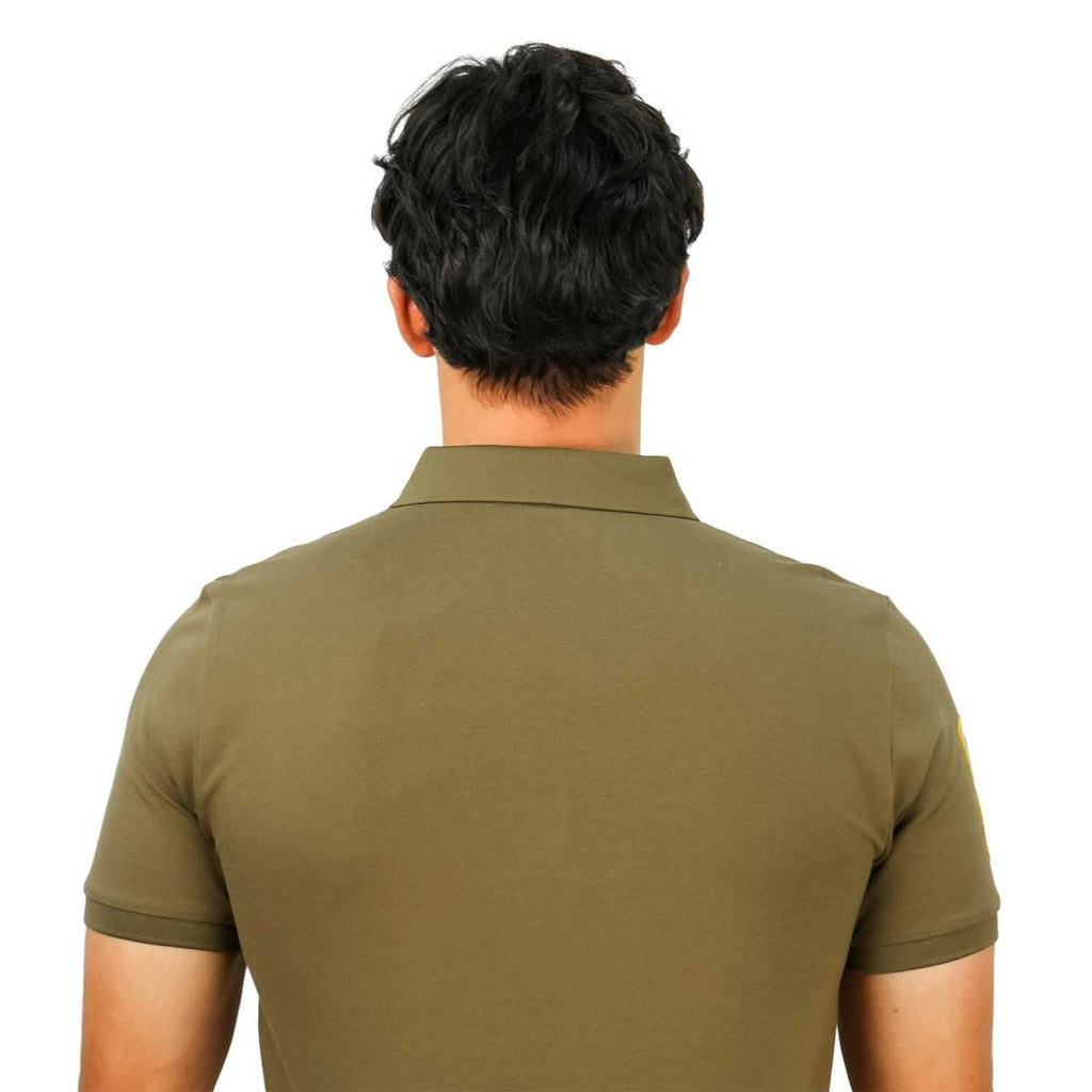 Men's Slim Fit Cotton Short Sleeve Napoleon Polo S - Shop Giordano