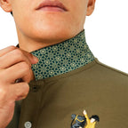 Men's Slim Fit Cotton Short Sleeve Napoleon Polo S - Shop Giordano