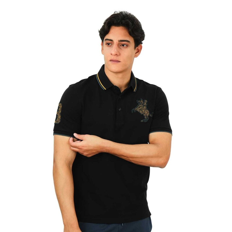 Giordano Men's Slim Fit Cotton Short Sleeve Napoleon Polo - Premium Polo
