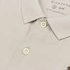 Men's Slim Fit Cotton Short Sleeve Napoleon Polo S - Shop Giordano