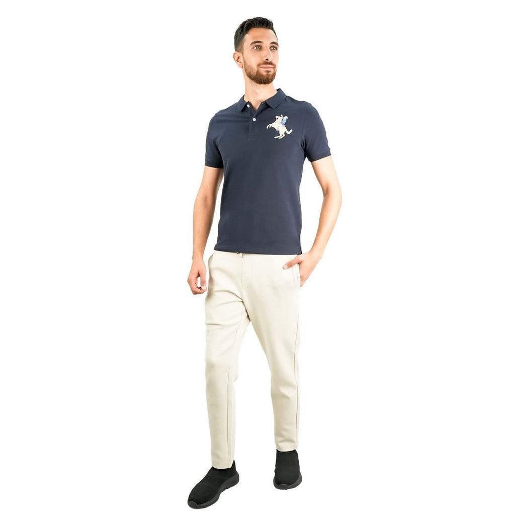 Men's Slim Fit Cotton Short Sleeve Napoleon Polo S - Shop Giordano