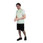 Men's Slim Fit Cotton Short Sleeve Napoleon Polo S - Shop Giordano