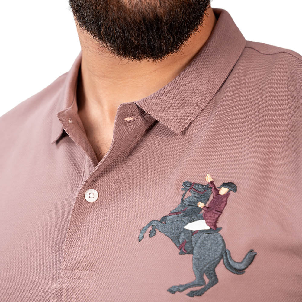 Men's Slim Fit Cotton Short Sleeve Napoleon Polo S - Shop Giordano