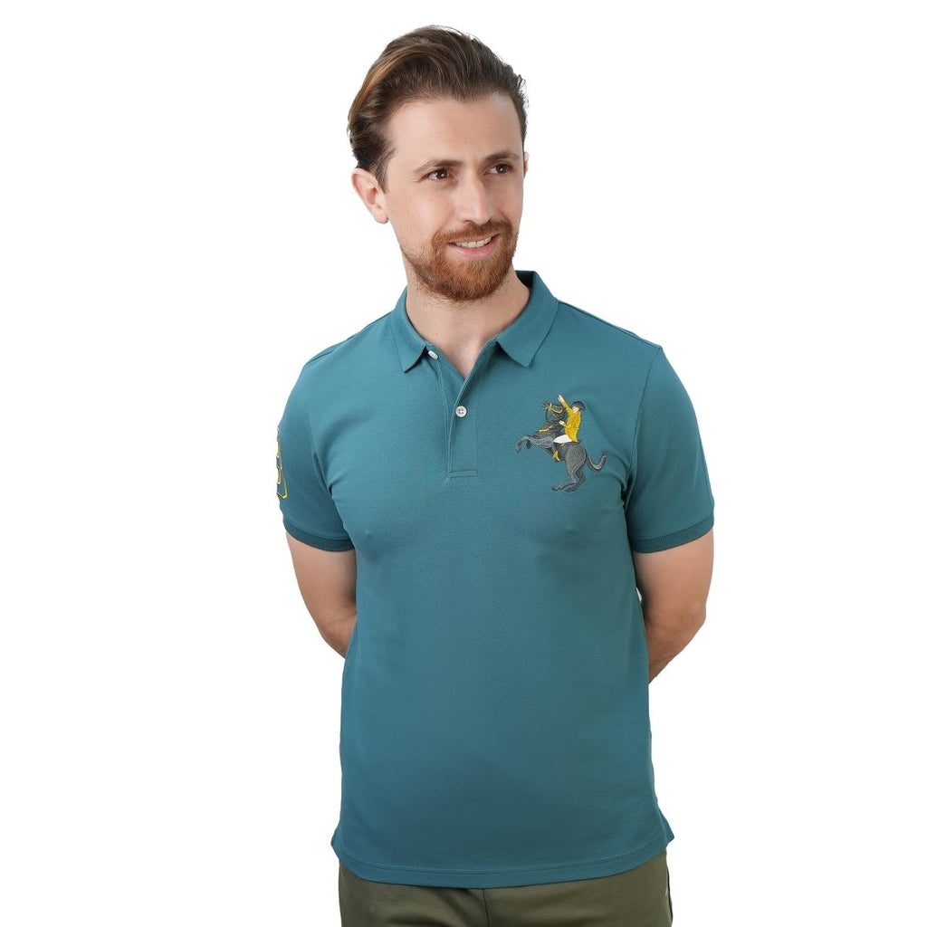 Men's Slim Fit Cotton Short Sleeve Napoleon Polo S - Shop Giordano