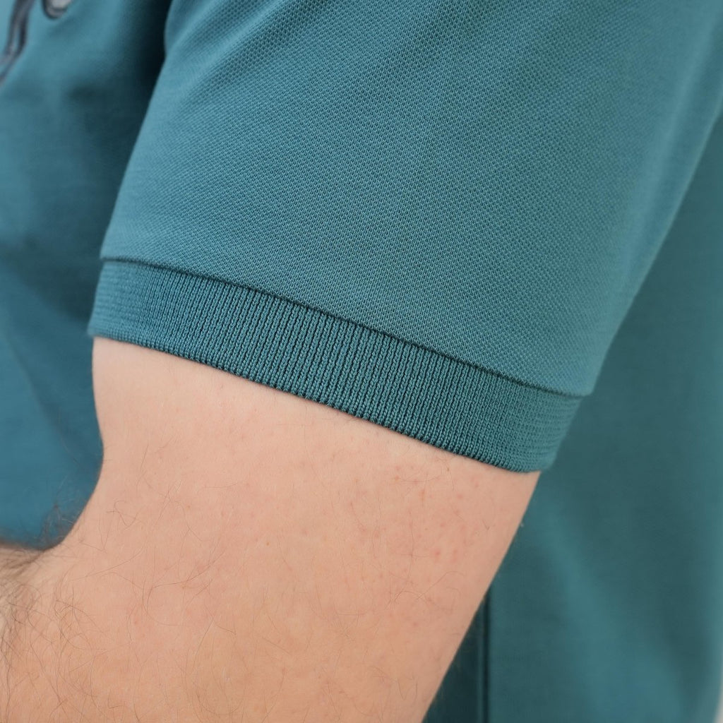 Men's Slim Fit Cotton Short Sleeve Napoleon Polo S - Shop Giordano