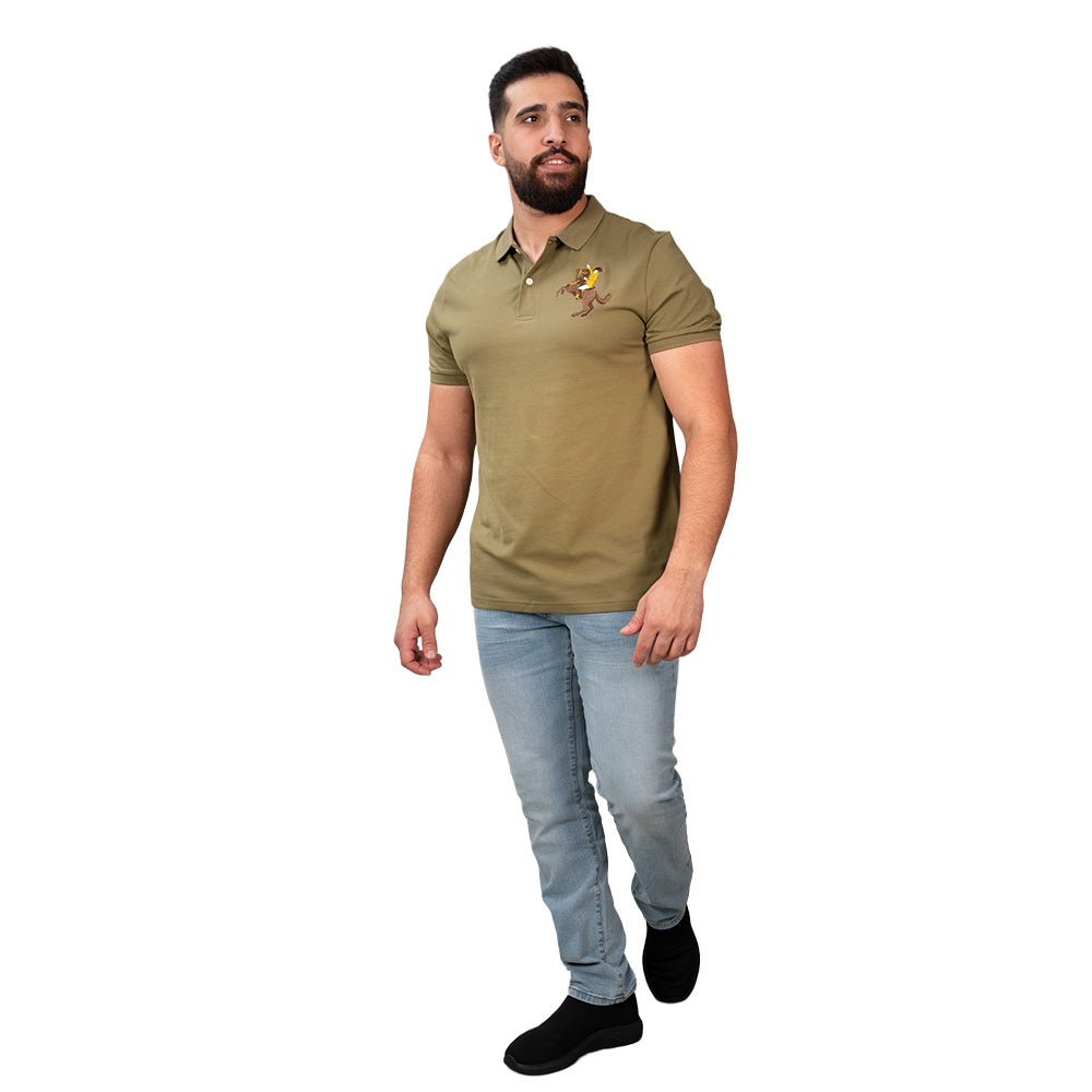 Men's Slim Fit Cotton Short Sleeve Napoleon Polo S - Shop Giordano