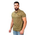Men's Slim Fit Cotton Short Sleeve Napoleon Polo S - Shop Giordano