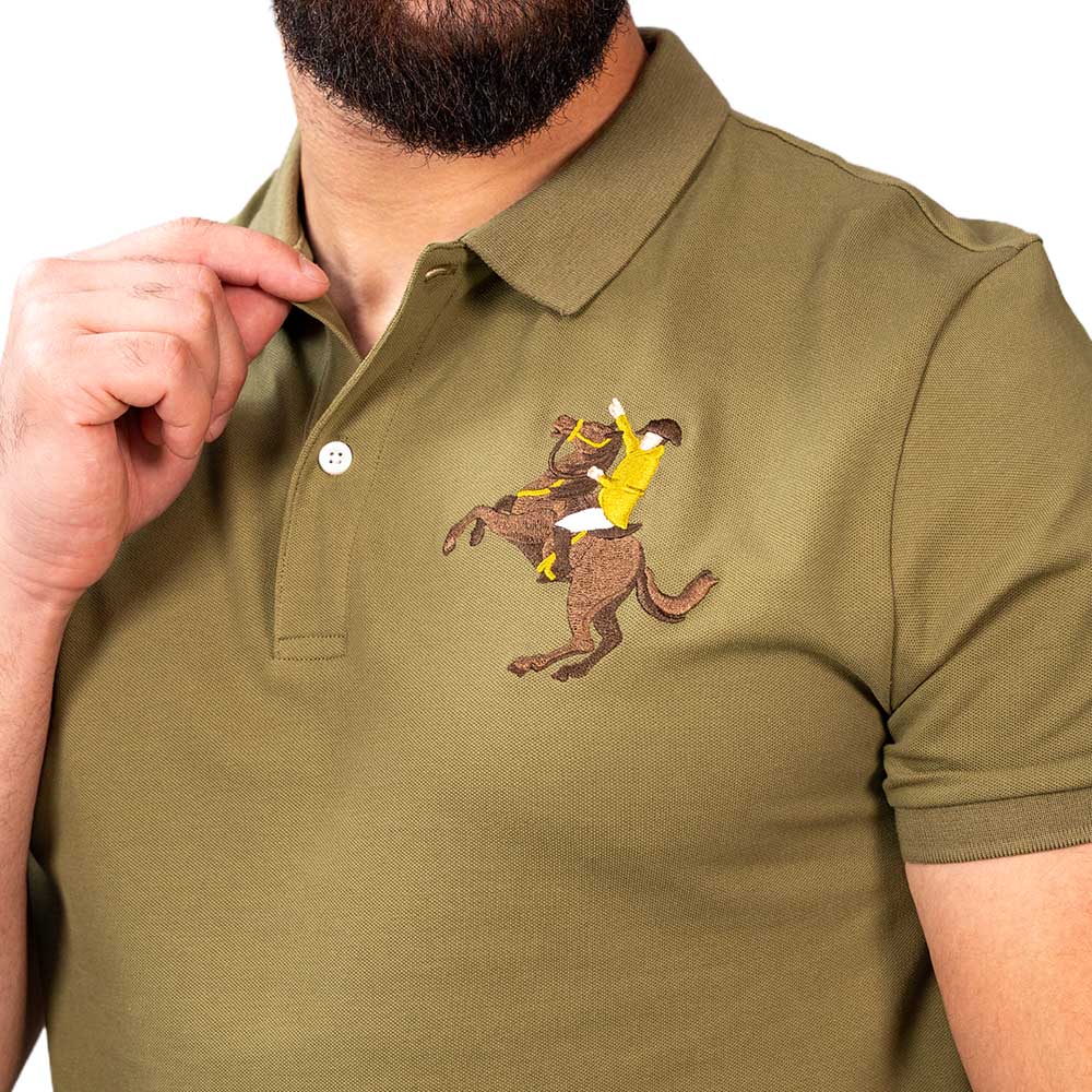 Men's Slim Fit Cotton Short Sleeve Napoleon Polo S - Shop Giordano