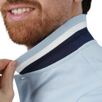 Men's Slim Fit Cotton Short Sleeve Napoleon Polo S - Shop Giordano